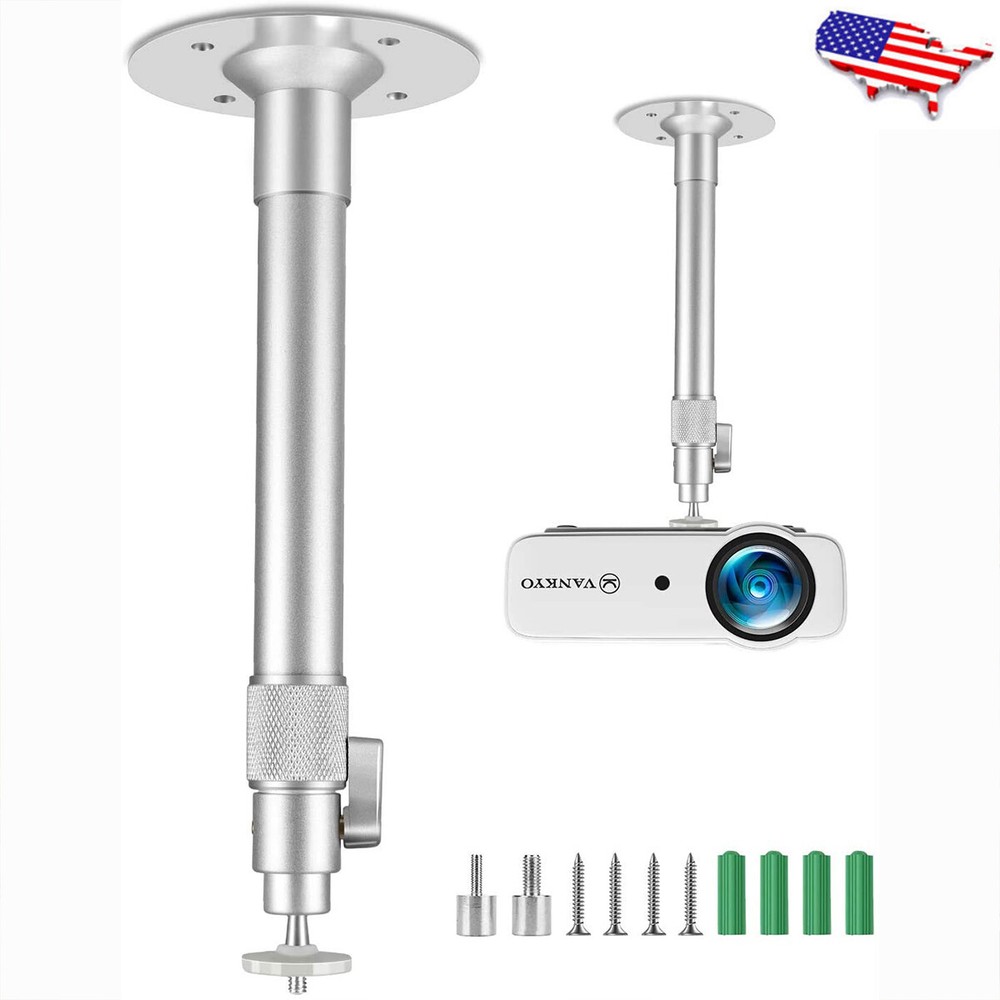 Universal Extending Projector Ceiling Mount 360° Rotatable for Home Theater