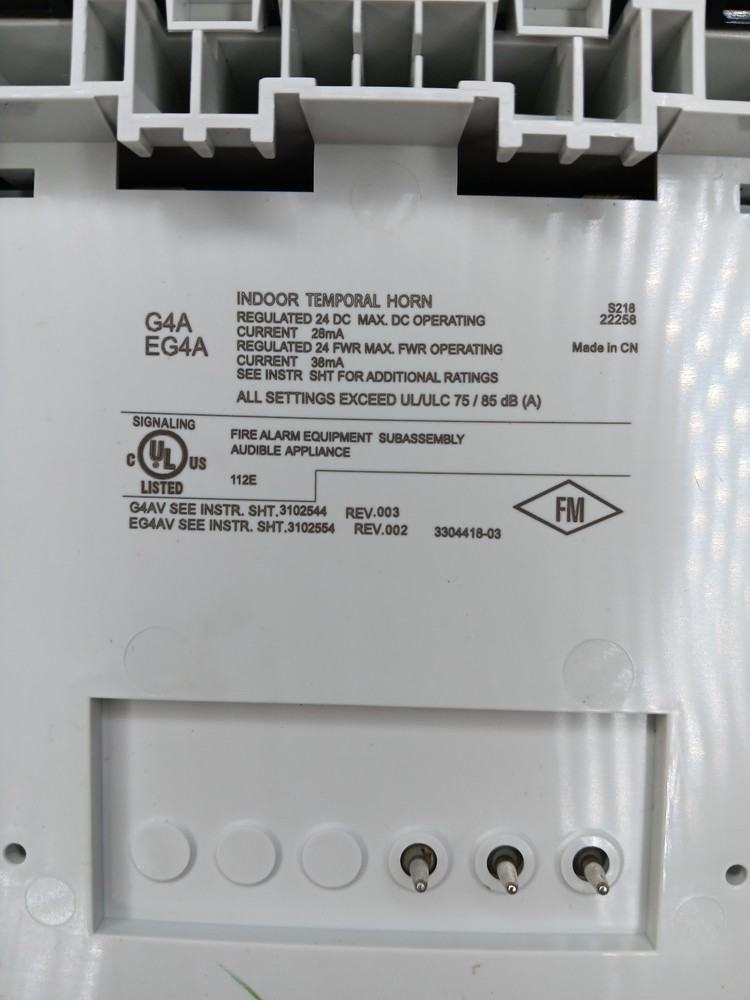 Kidde EG4AWN Wall Horn White No Marking