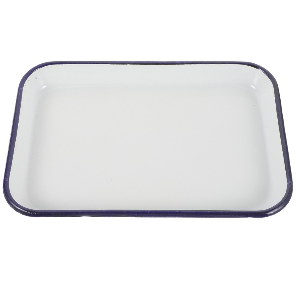 Bake Tray Enamel Bakeware Dishes White Baking Pans for Oven