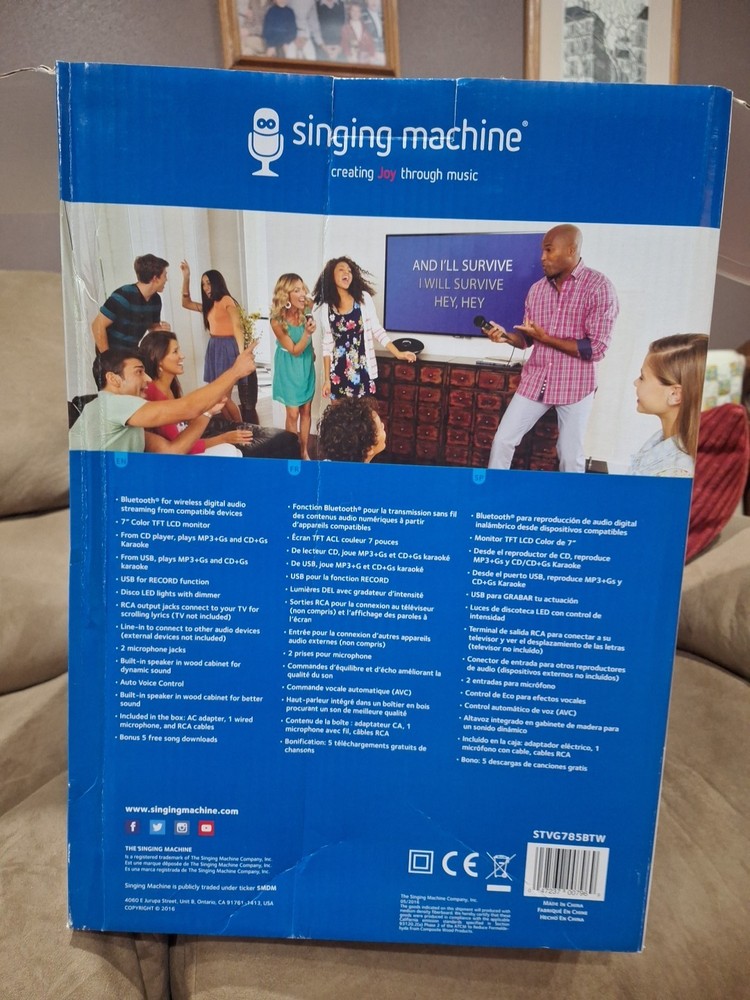 Karaoke Singing Machine with 9 CDs