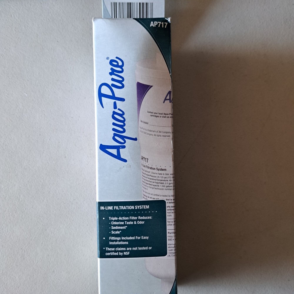 3-Pack Aqua-Pure AP717 Inline Water Filter for Refrigerator