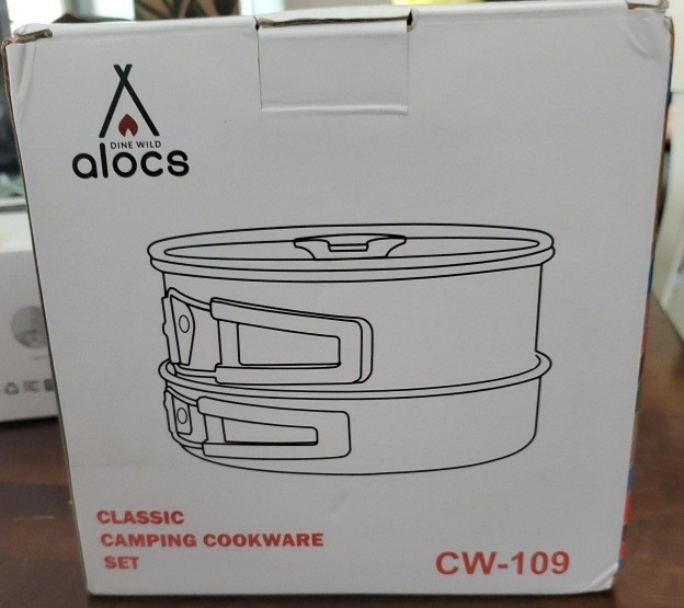 Alocs Camping Cookware, Portable Camping Essentials with Accessories,
