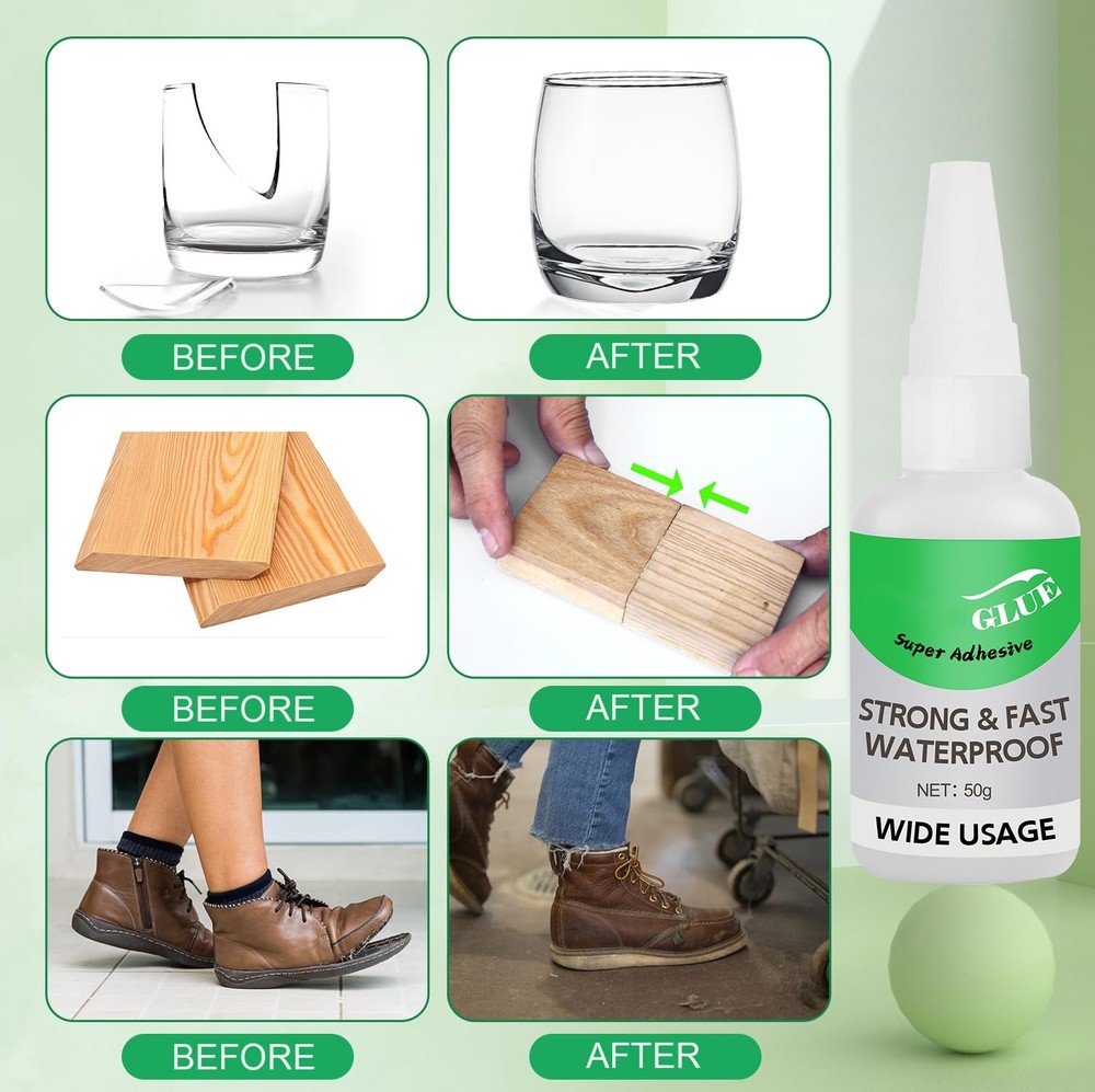 2Pcs Magic Glue,Universal Super Glue,Multifunctional Glues,Magic Glue white