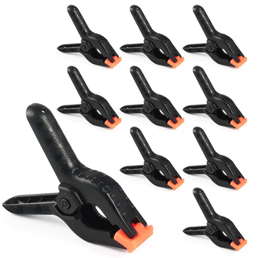 RELBRO Spring Clamps, 4.5 Inch Large Plastic Clips for Balloon Arch Backdrop ...