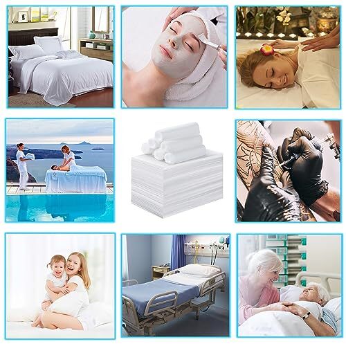 50 Pack Disposable Bed Sheets for Salon Massage Spa Table Cover