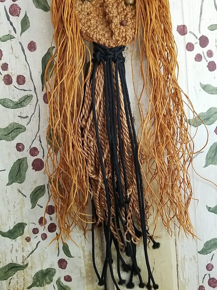 Macrame Witch Fiber Art Wall Hanging Decor
