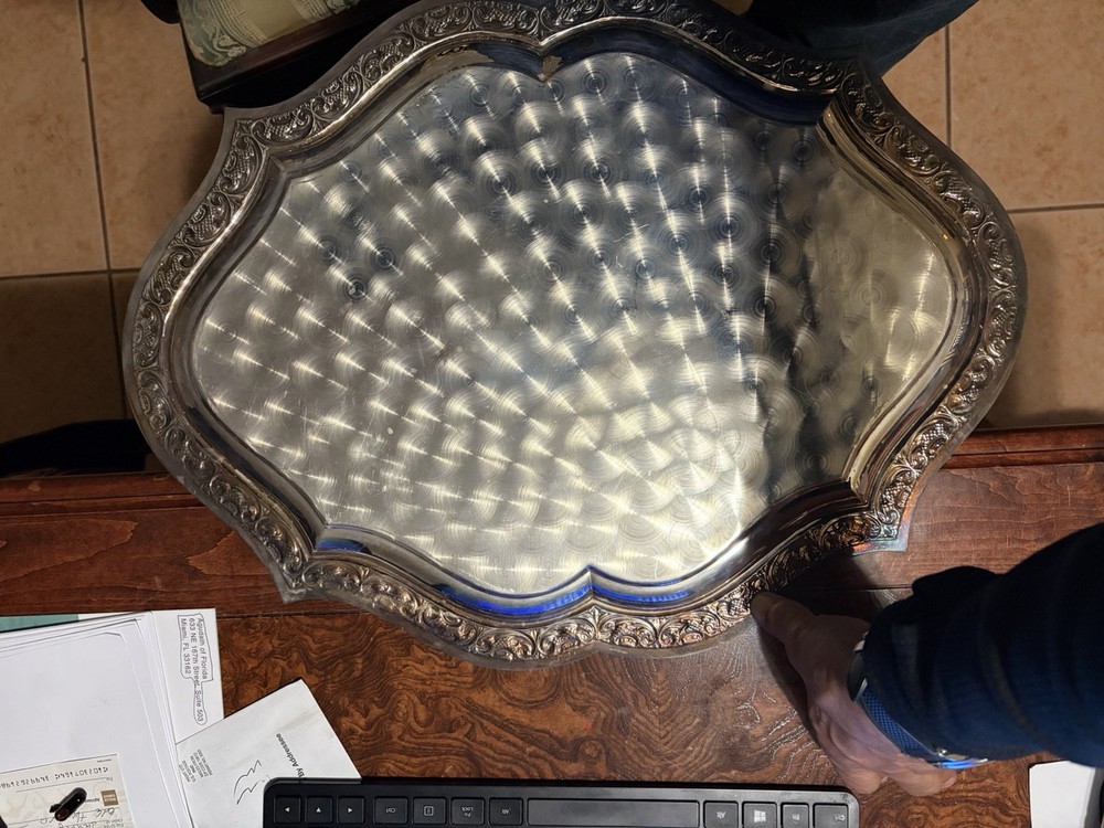 sterling silver tray large