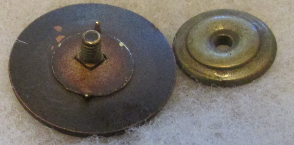 WW1 US Army Engineer "A" Company Collar Disc with nut