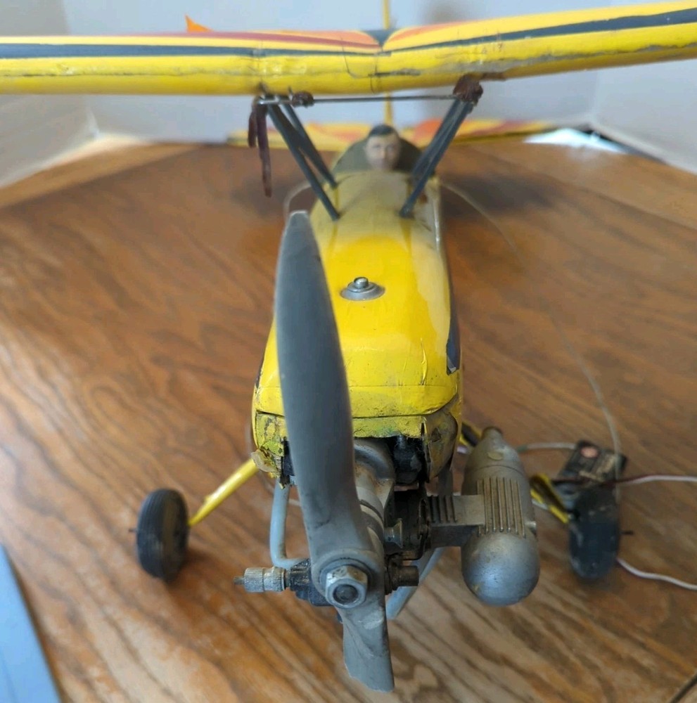 Vintage Yellow Model Airplane