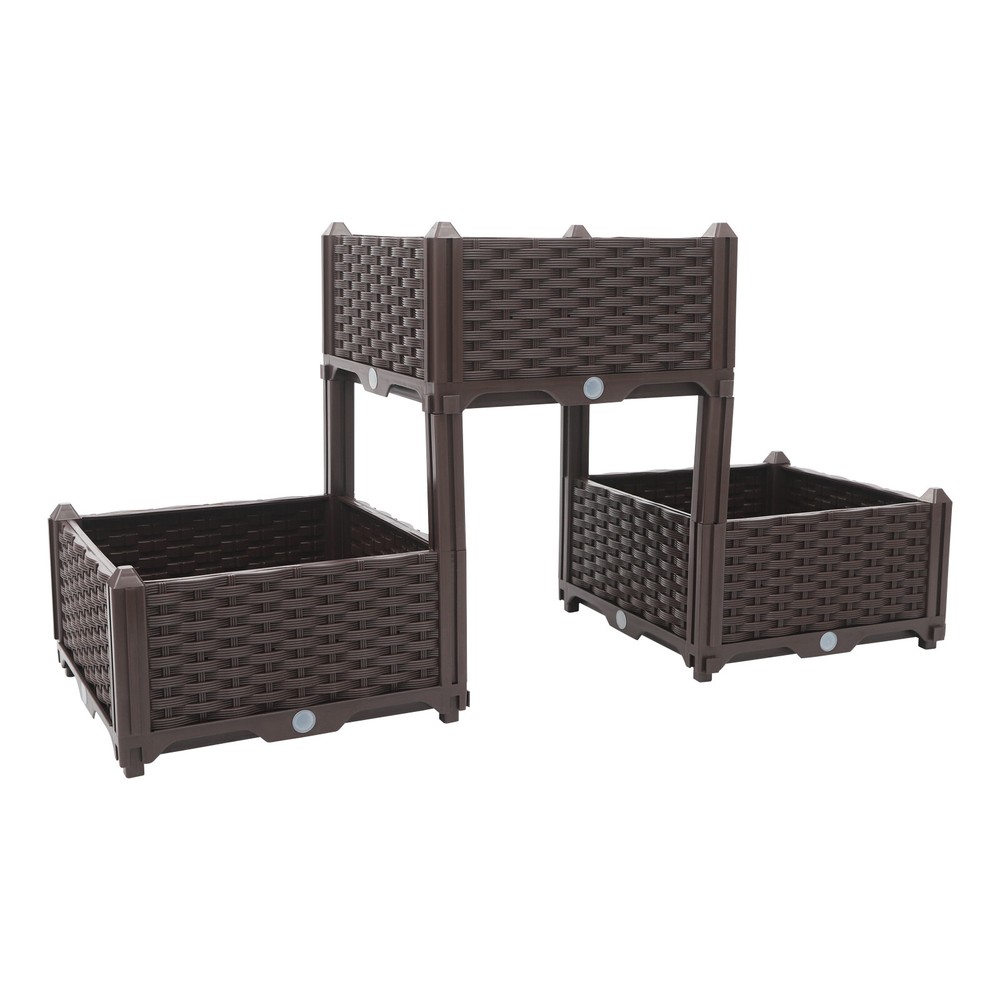 Plastic Planter Raised Bed Elevated Planter 5.91" Garden Box Raised Garden Bed