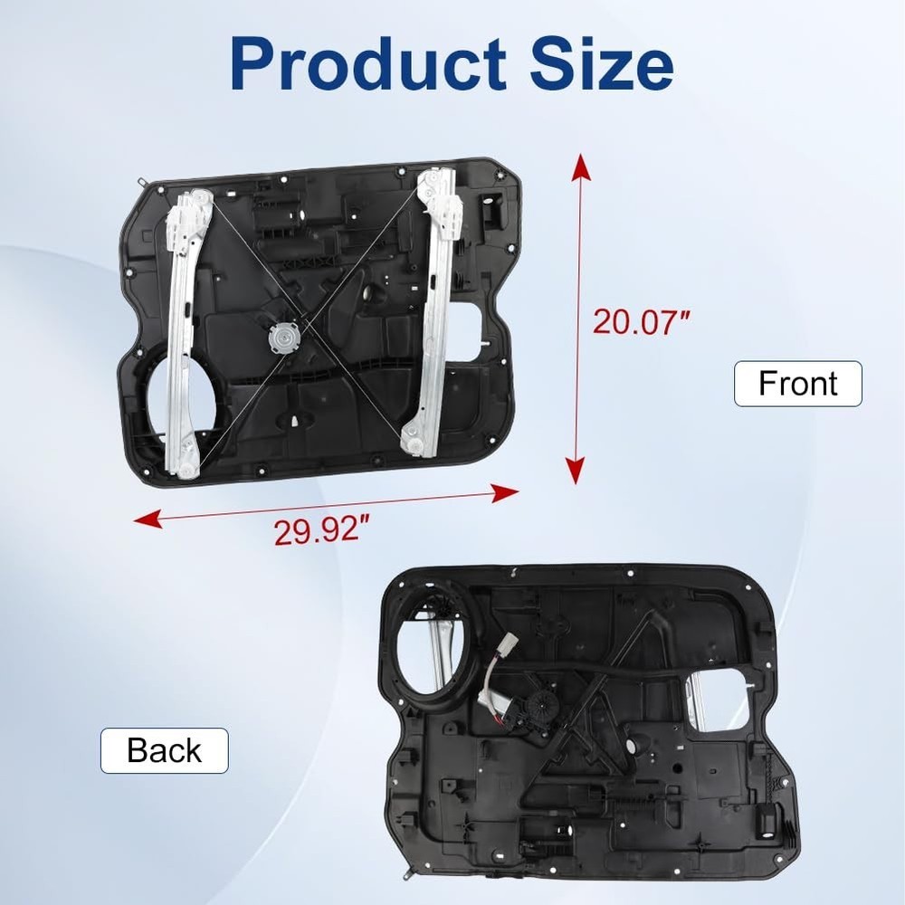 Front Driver Side Window Regulator with Motor Replacement for 2009-2012 Ram