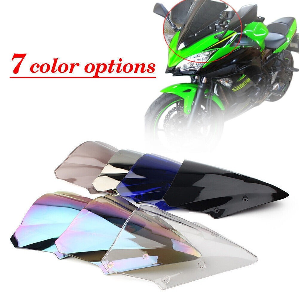 Deep Iridium Front Windscreen Windshield For Kawasaki Ninja 650 EX650 ER6F 17-19
