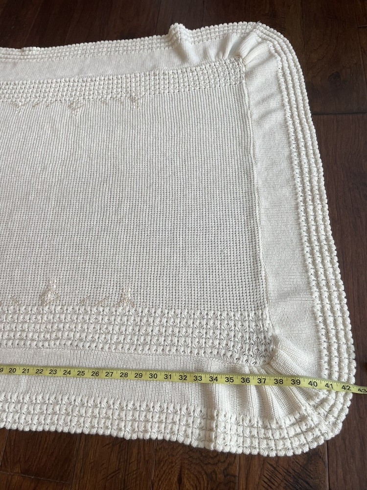 Friemanit Blanket Cream and tan Vintage