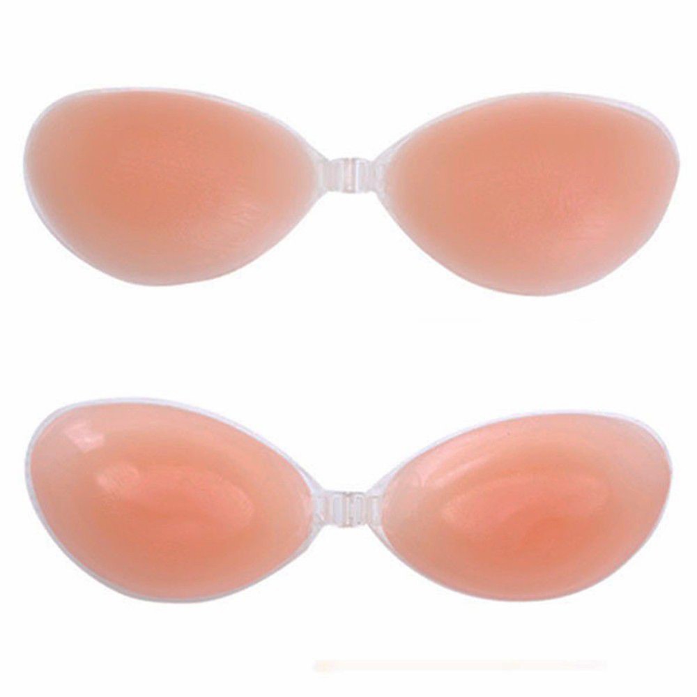 Strapless Self Adhesive Reusable Front Closure Backless Invisible Silicone Bra