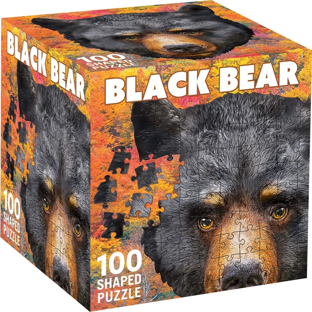 MasterPieces - Black Bear 100 Piece Shaped Jigsaw Puzzle