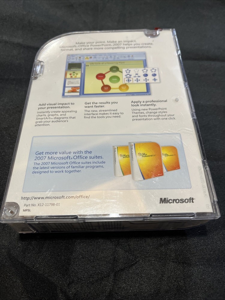 Microsoft Office PowerPoint 2007 For Windows CD/DVD Media License (1 Use Left)
