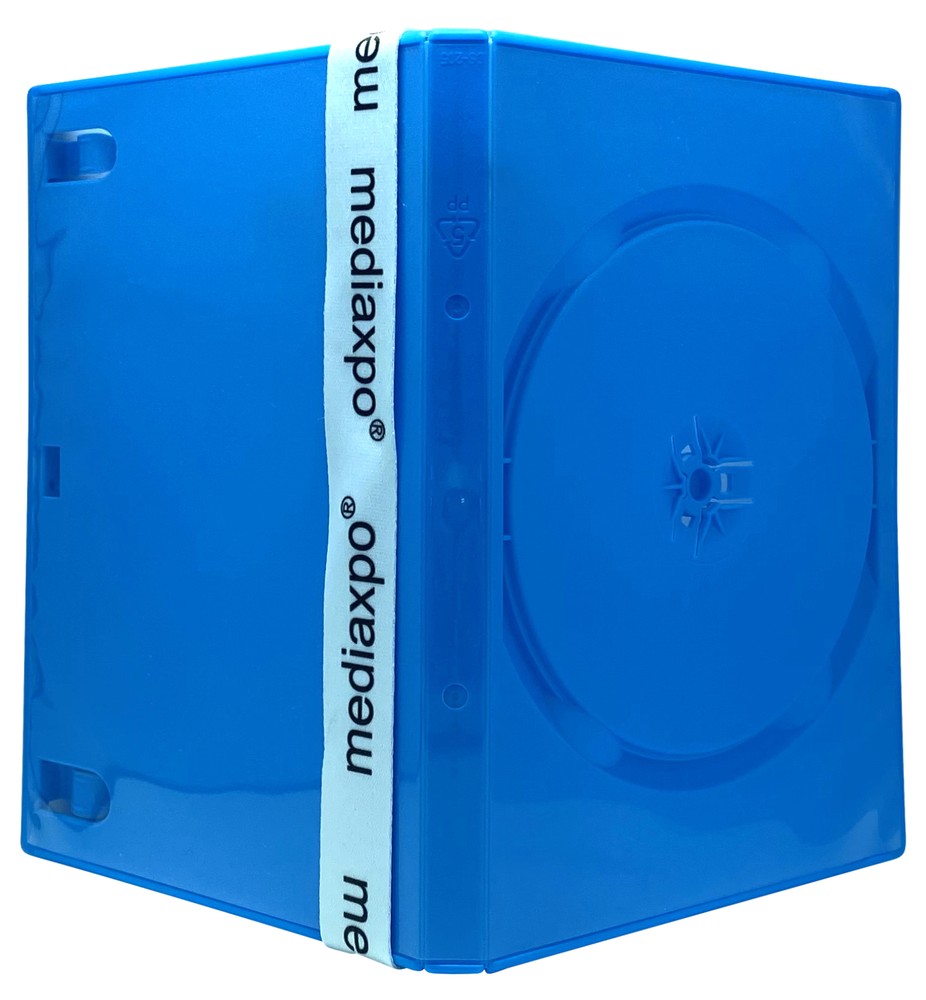 10 STANDARD Solid Blue Color Single DVD Cases ** 1-3 DAY