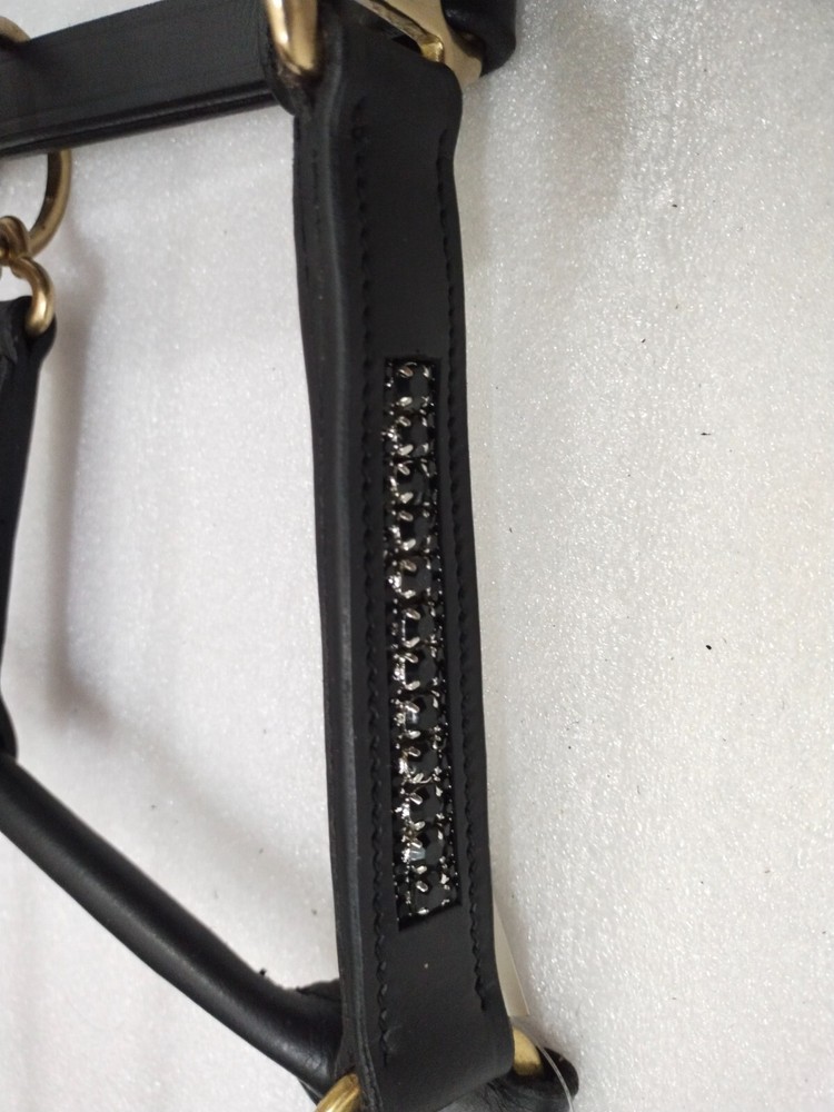 Beautiful Designer Halter 3 Row Clear Crystal & White Padding With S.S. Fitting