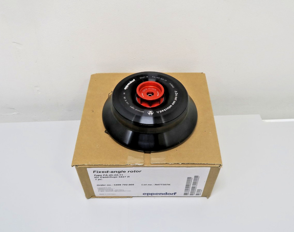 New Eppendorf FA-45-24-11 Fixed Angle Rotor with Lid