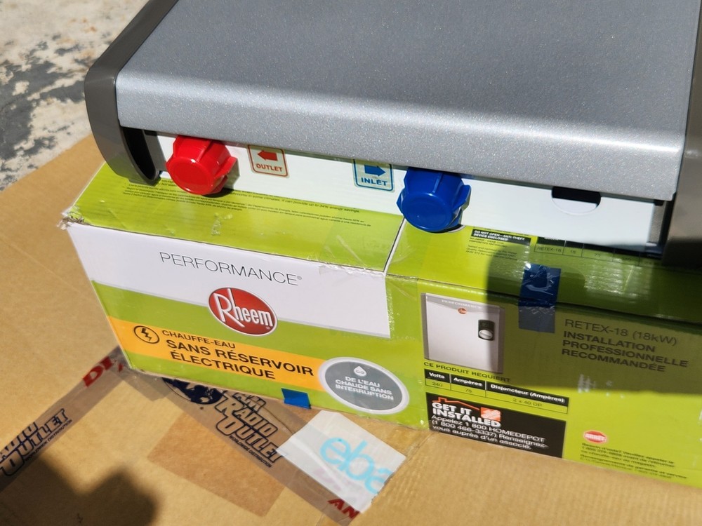 PARTS / REPAIR - RHEEM PERFORMANCE RETEX-18 ELECTRIC TANKLESS WATER HEATER 18kW