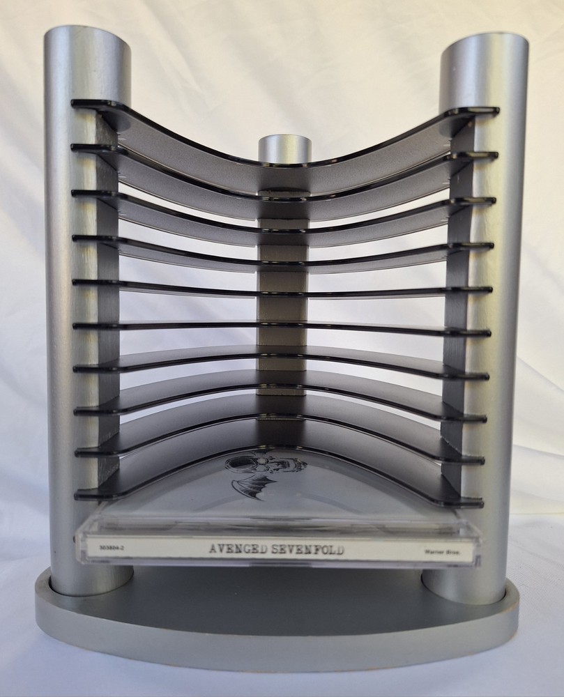 CD Storage Rack For Desktop Holds 10