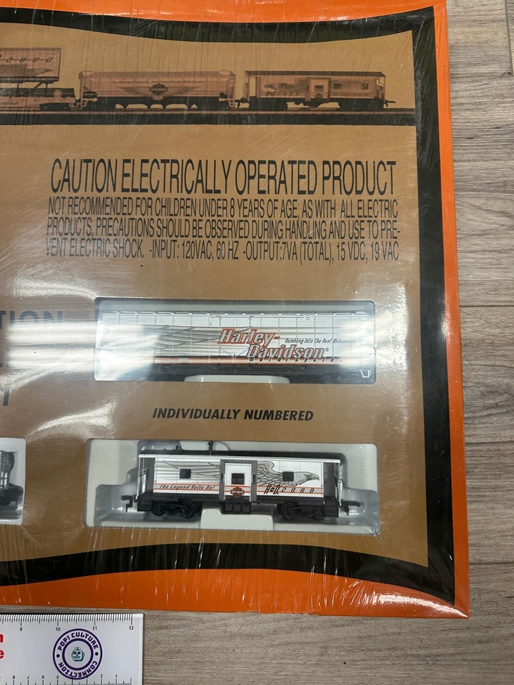 Limited Edition Harley Davidson Silver Eagle HO Scale Train Set NEW Sealed