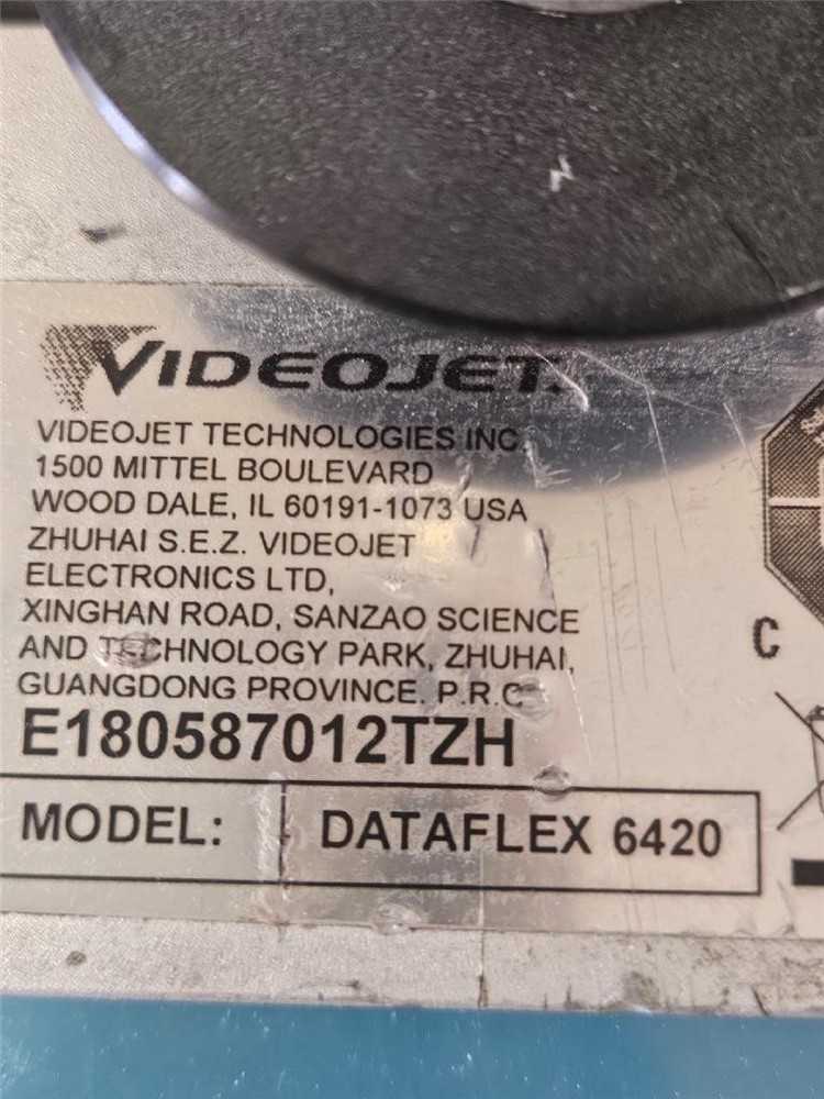 VIDEOJET DATAFLEX 6420 107MM THERMAL TRANSFER PRINTER 8.4 CLARITY INTERFACE OPER