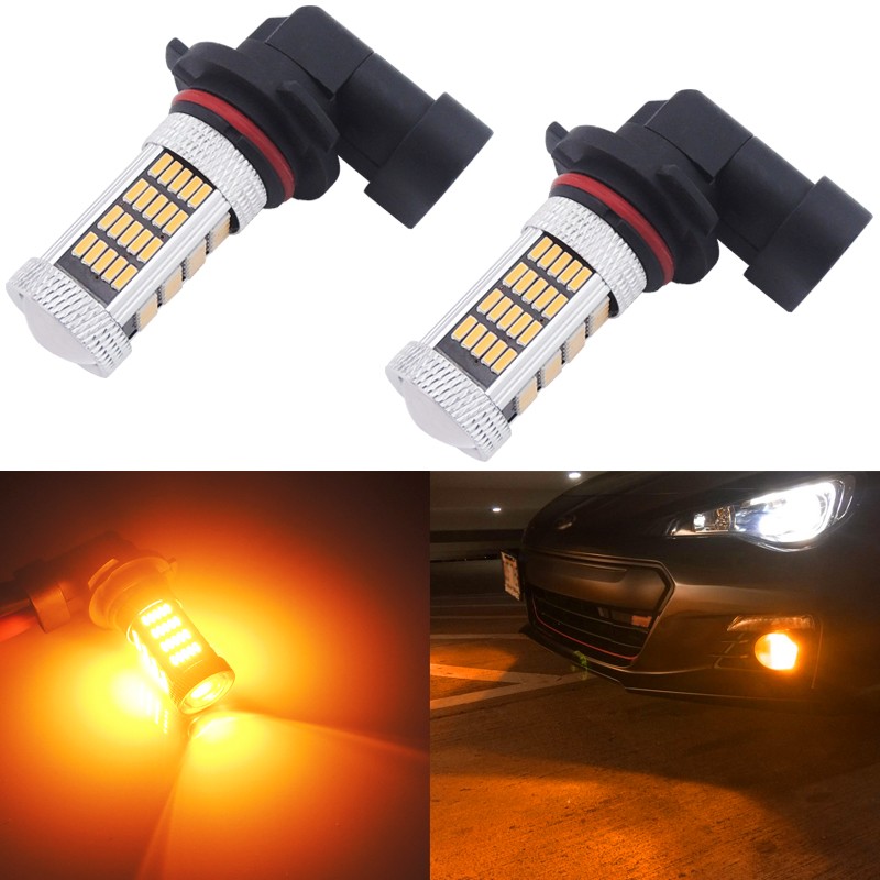 2pcs Amber Yellow 9145 H10 9140 LED Fog Light Bulbs Car Truck Fog Driving Lamp