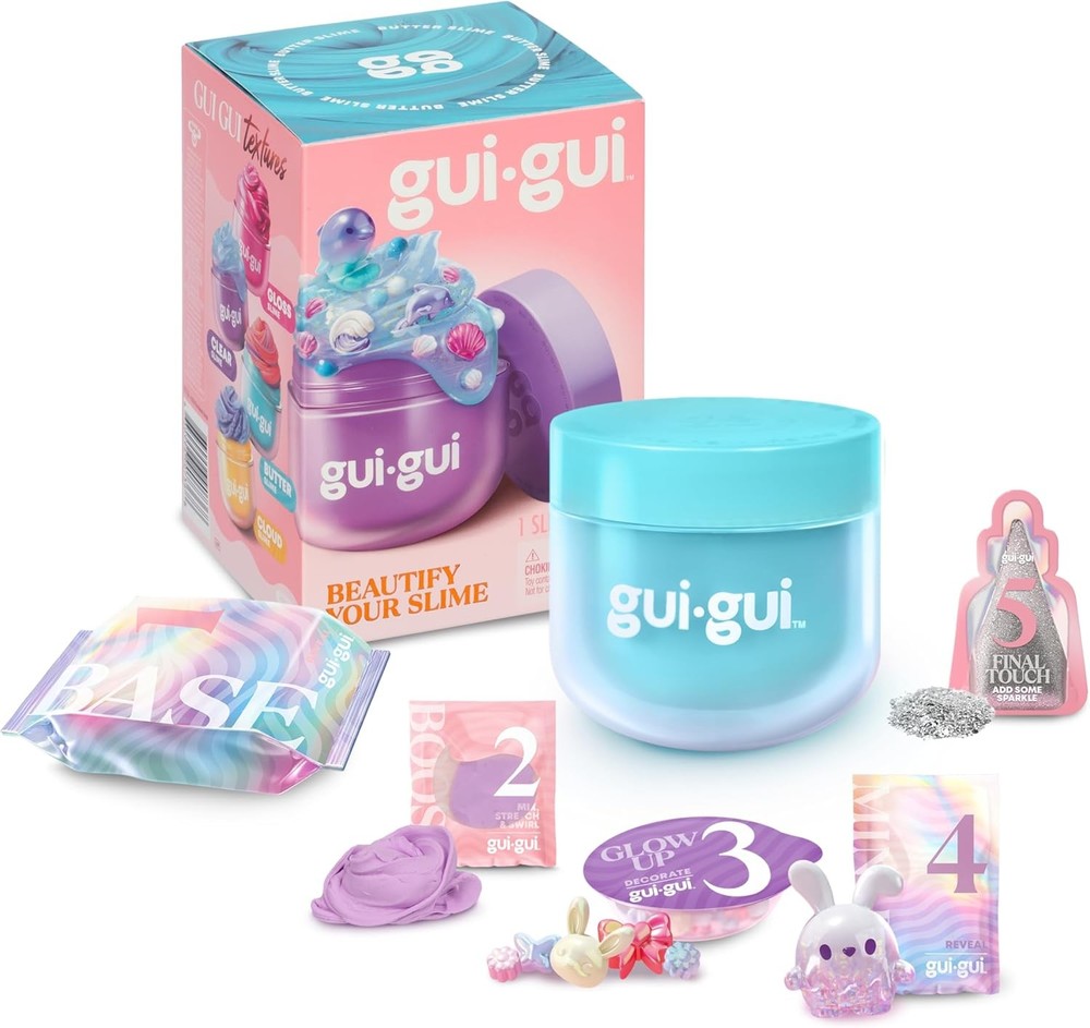 Gui Slime Kit - Scented 2-Pack Bundle, Butter & Cloud, 5 Step DIY...
