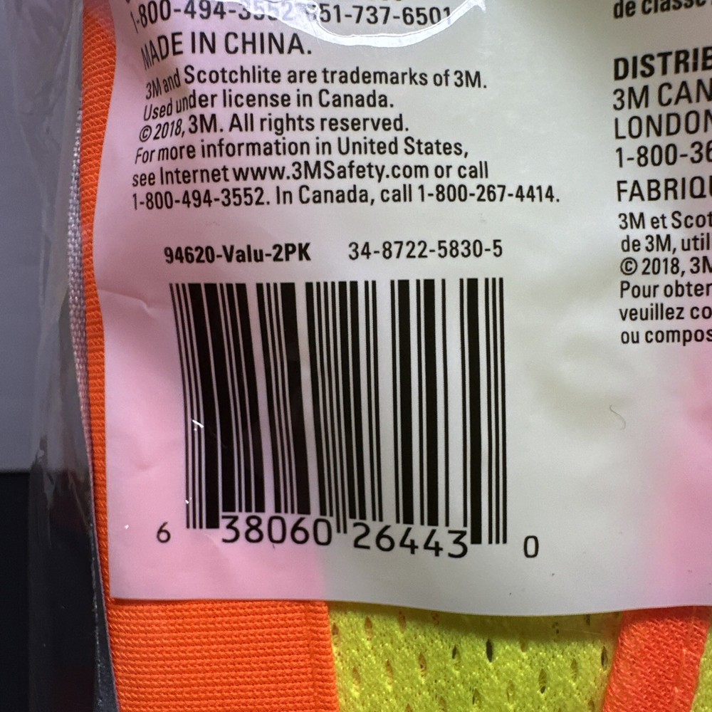 3M Scotchlite Safety Vest - 2 Pack