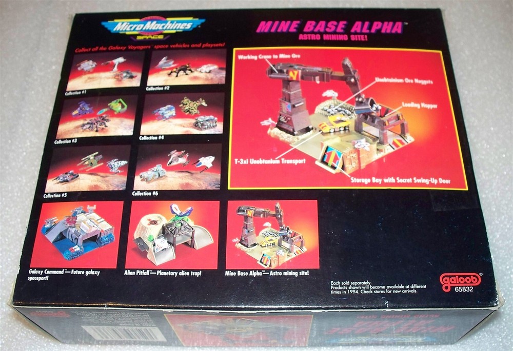 MINE BASE ALPHA Micro Machines Space Sealed Set RARE
