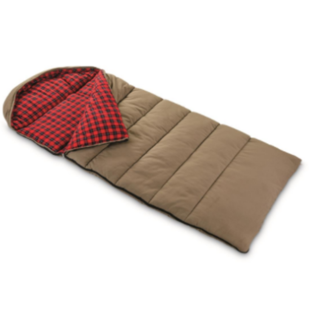 Guide Gear Canvas Hunter Extreme Sleeping Bag -30°F Rectangular-Shaped With Hood