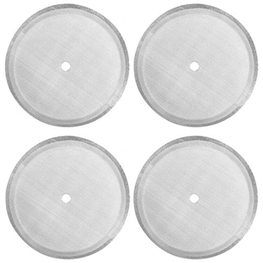 ACKLLR 4 Pack French Press Replacement Filter 150mesh-4pack, Silver