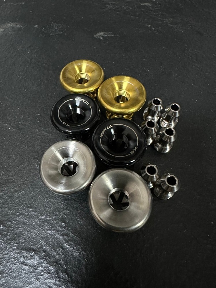Titanium-DX Titanium handlebar cap screws
