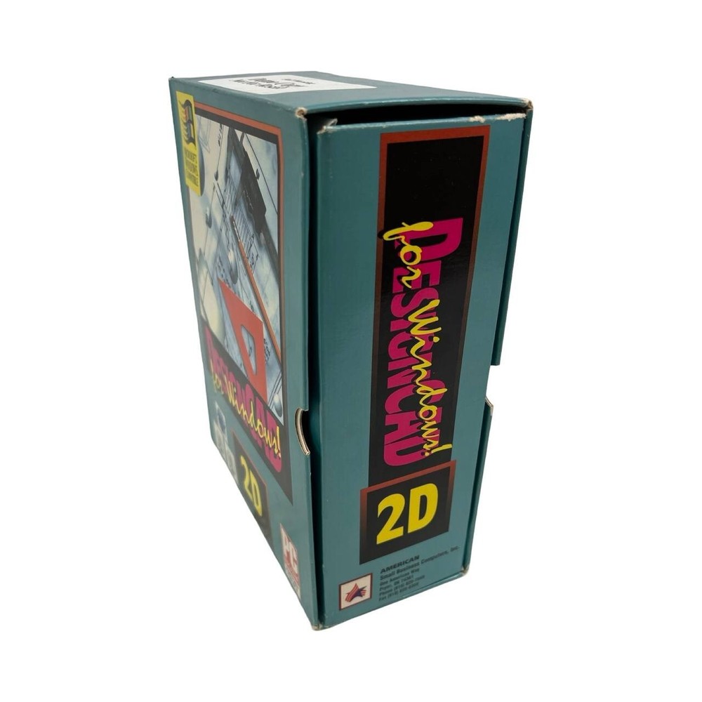 Vintage MS-Dos Floppy Disc DesignCAD 2D Software Windows Full Working Demo