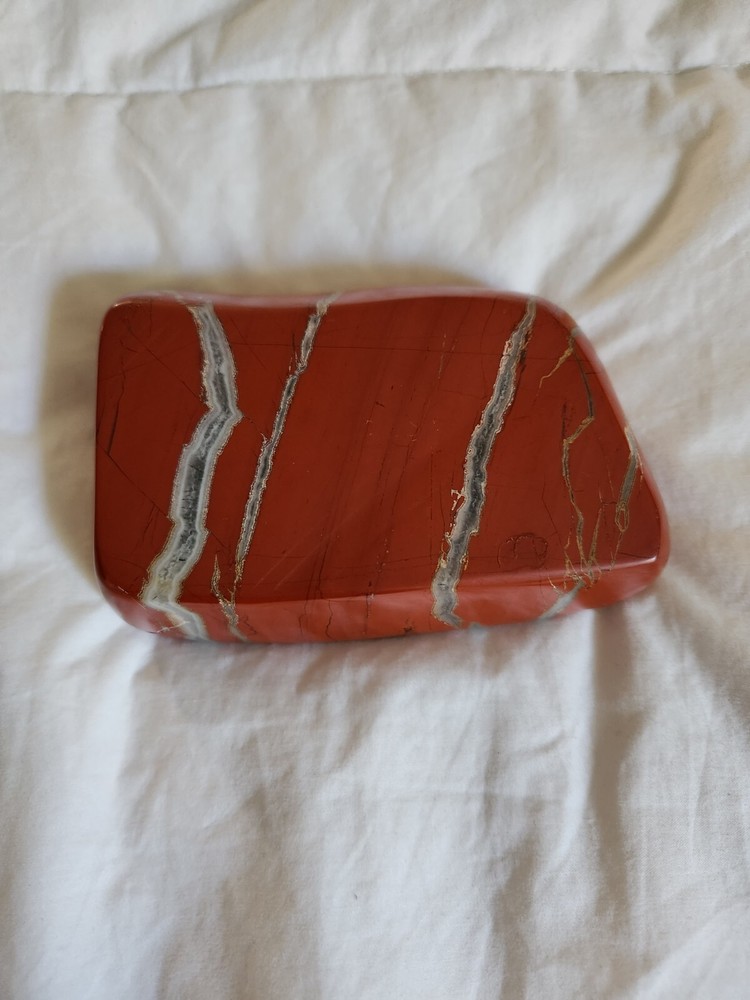 Vintage Red Jasper Ashtray Mid Mod