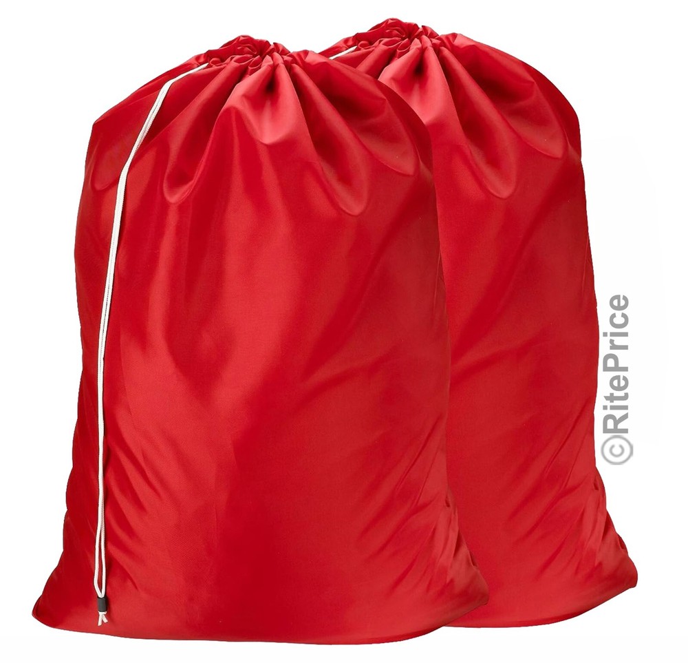 Large 29"X40" Laundry Bag Washable Heavy Duty Locking Drawstring Bag (2 Pack)
