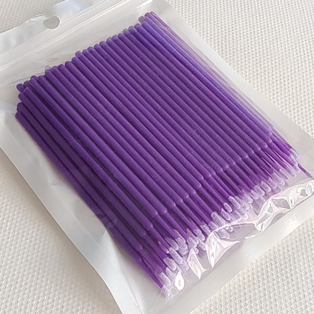 100Pcs Micro Brushes Applicators Microbrush Dental Regular Fine Super Fine Eye