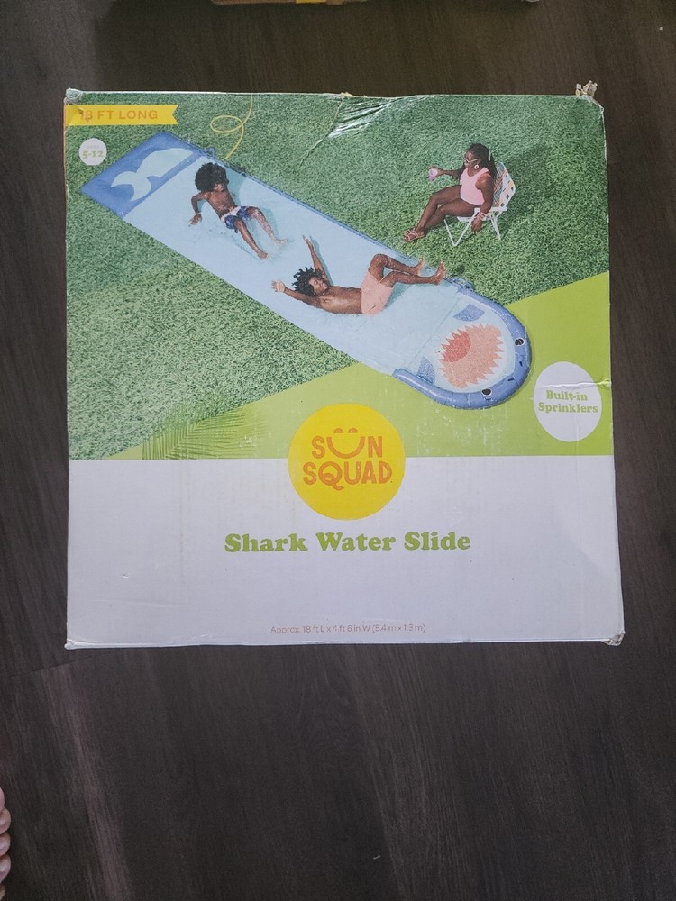 Sun Squad Shark Water Slide 18 feet New Open Box