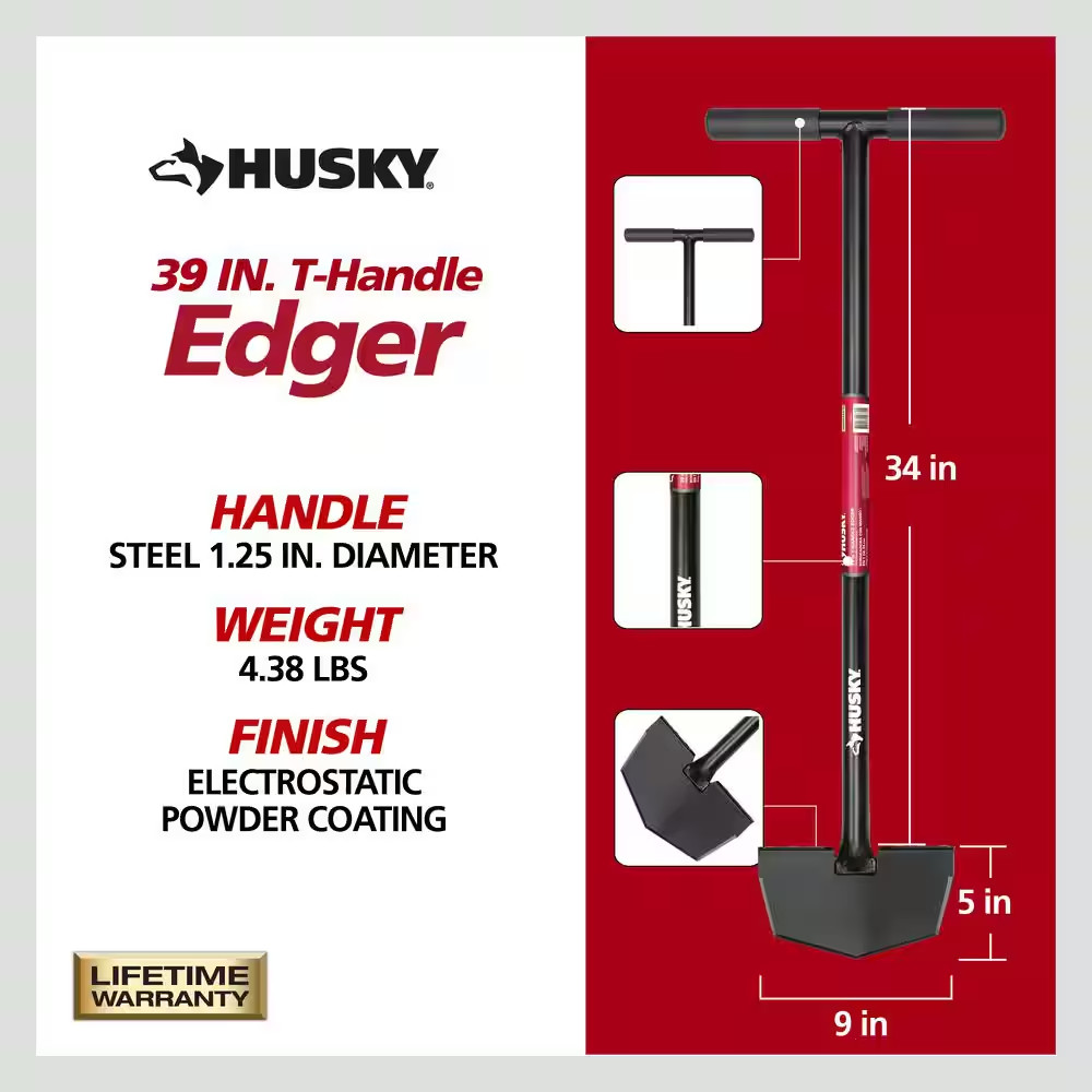 34 In. T-Handle Edger