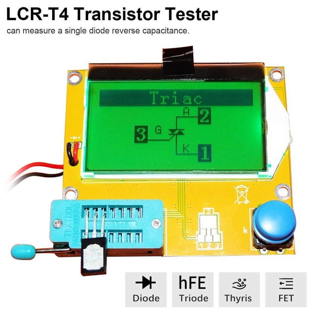 LCR-T4 ESR Meter Transistor Tester Diode Triode Capacitance SCR Inductance M328