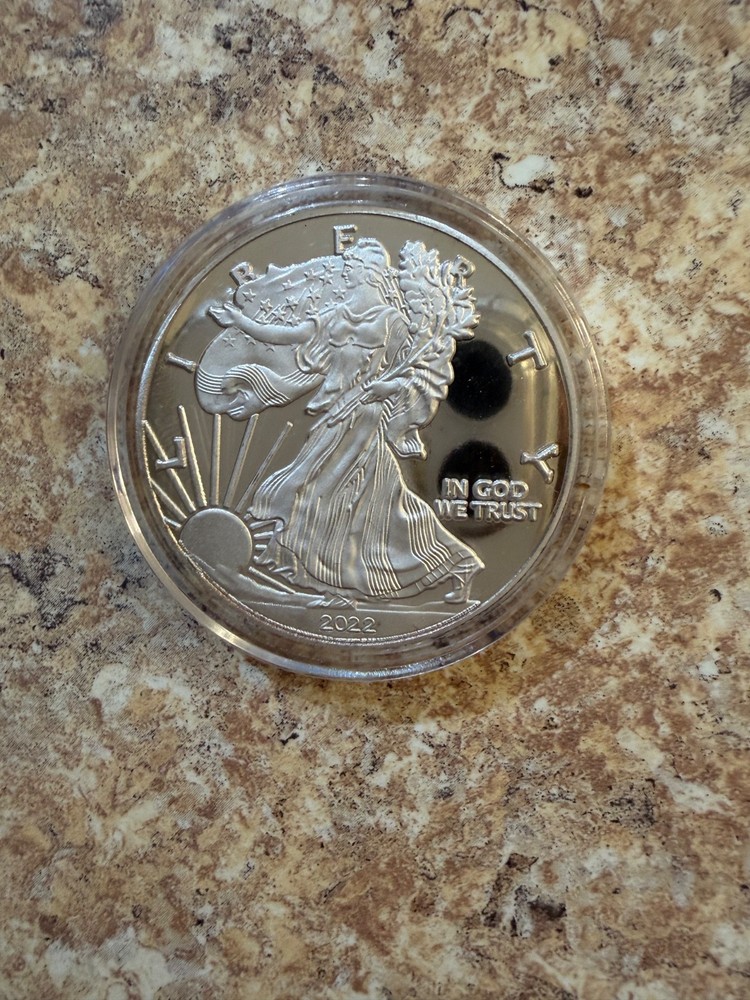 American Walking Silver Eagle Silver Plated Commemorative Coin 2022
