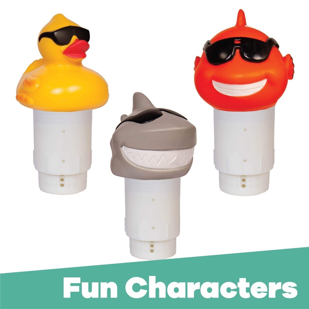 Solar Light-Up Derby Duck Pool Chlorine Dispenser – Medium Size Float