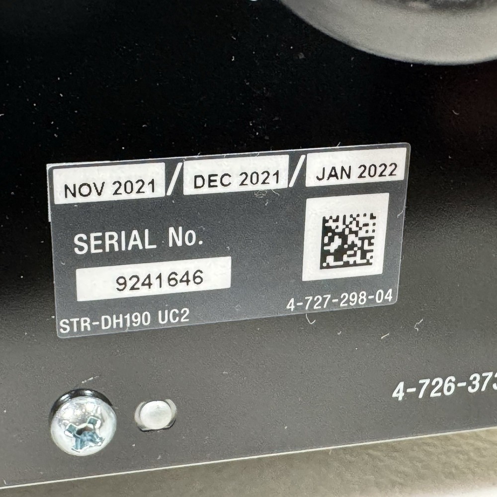 Sony STR-DH190 Stereo Receiver 2 channel Phono Inputs & Bluetooth