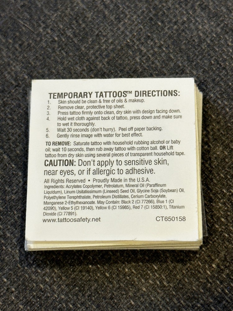 Cupcake Temporary Tattoos (Pack Of 20)