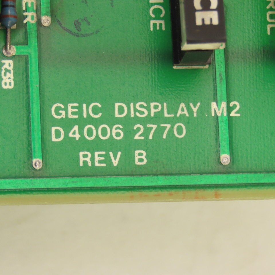 General Eastern D 4006 2770 Hygrometer M2 Display Circuit Board