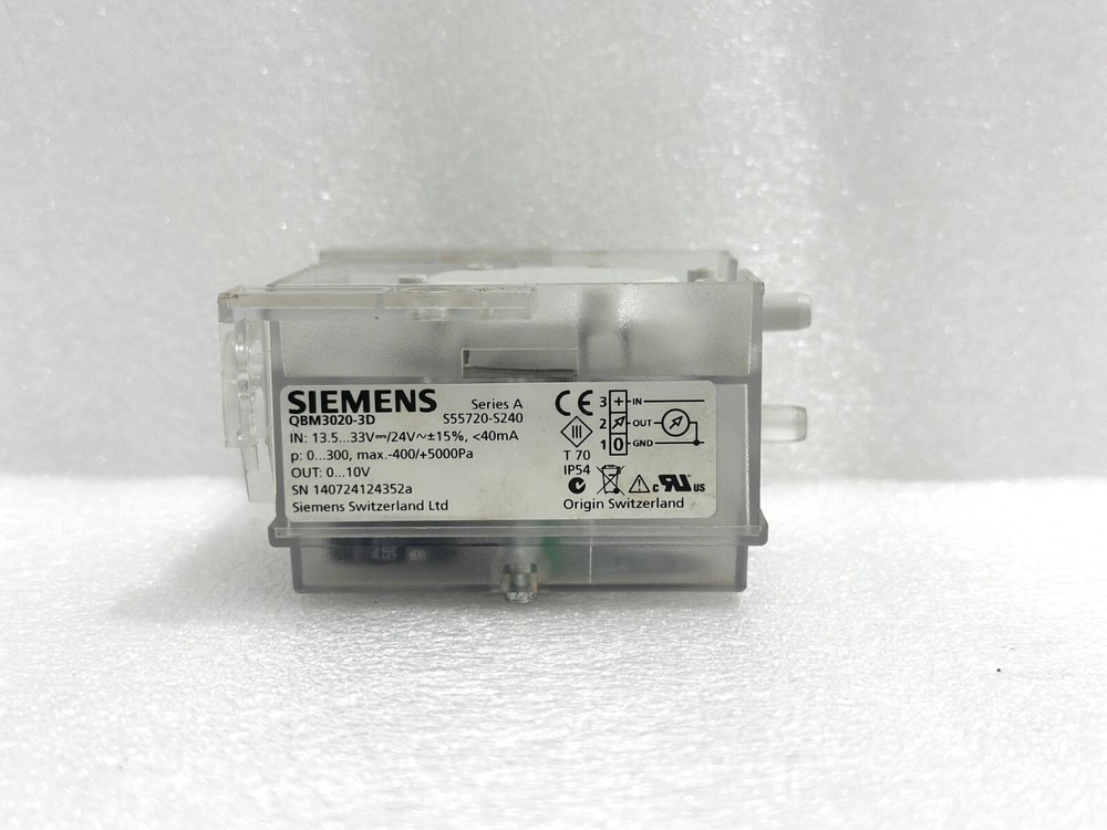 SIEMENS QBM3020-3D SERIES A PRESSURE SENSOR