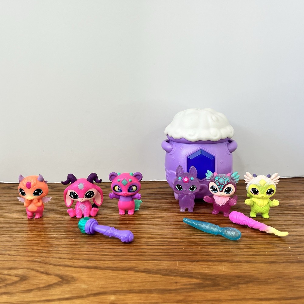 Magic Mixies Mixlings Lot Mini Figures Wands One Cauldron