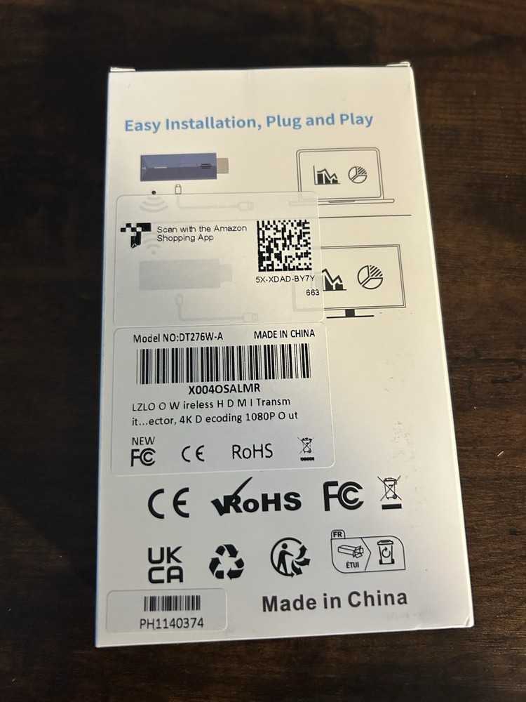 Wireless HDMI Transmitter & Receiver 4K Decoding 1080P Out