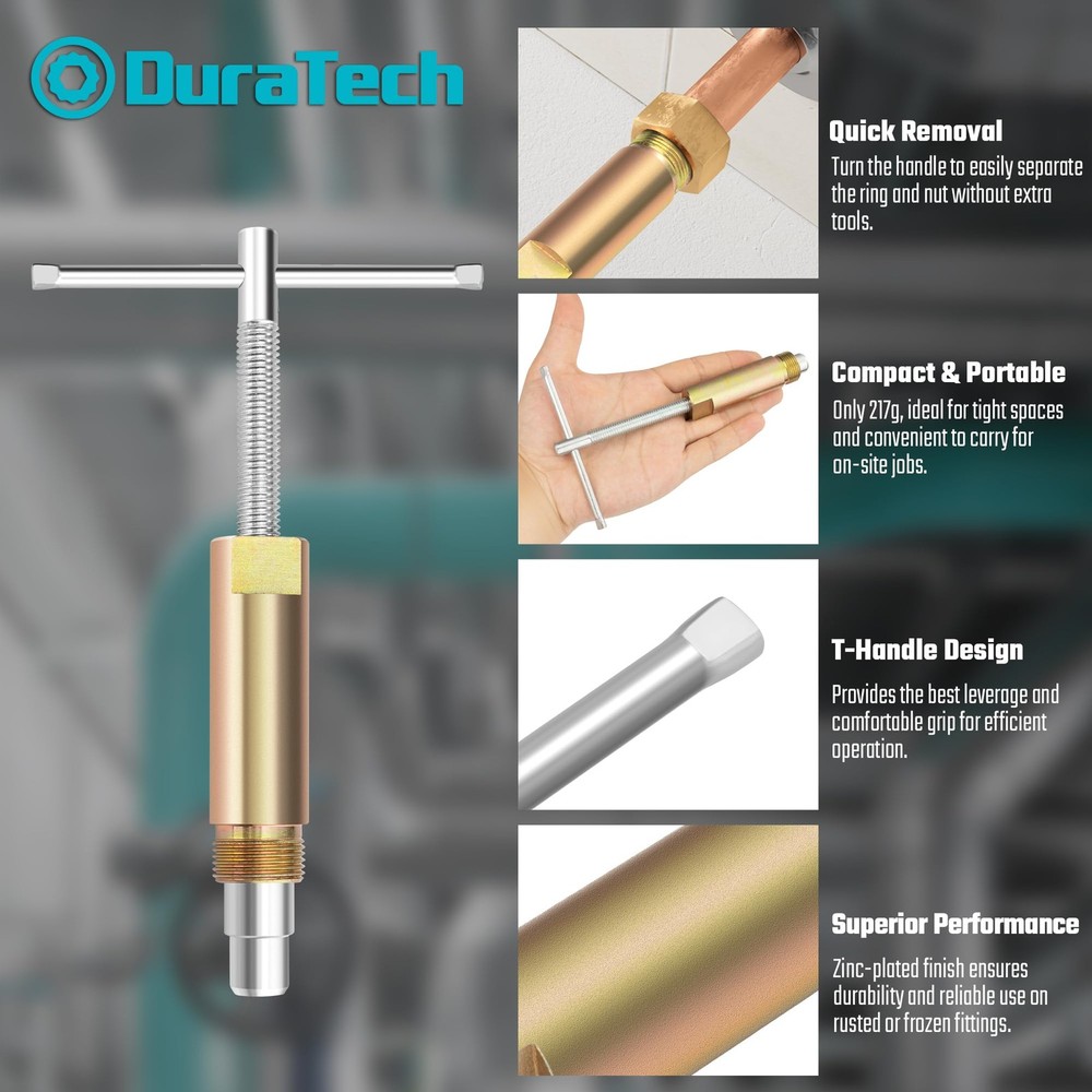 DURATECH Compression Sleeve Puller Tool, Ferrule for 1/2 ”...